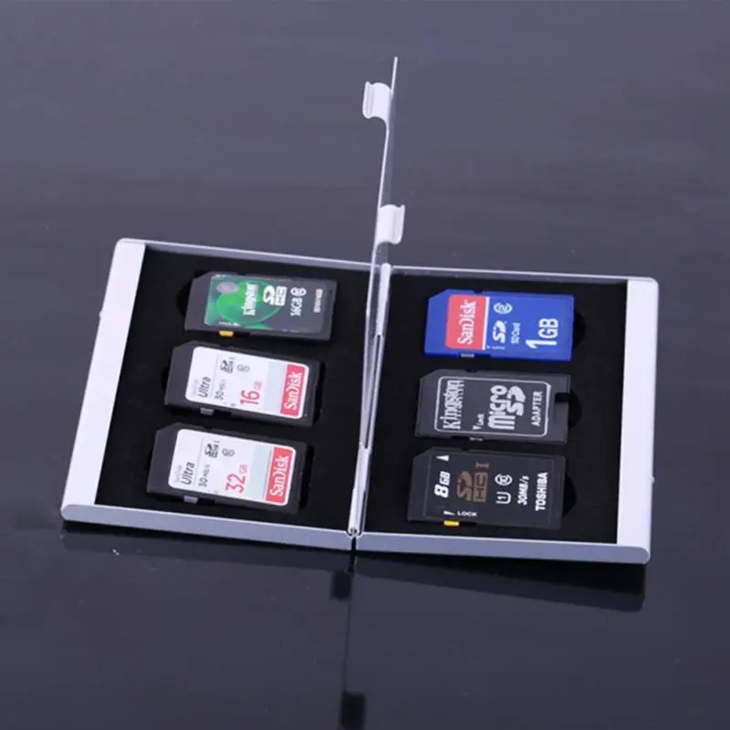 Aluminium Alloy EVA Aluminum Micro for SD MMC TF Memory Card Storage Box Protecter Case 6 SD card
Aluminium Alloy EVA Aluminum Micro for SD MMC TF Memory Card Storage Box Protecter Case 6 SD card