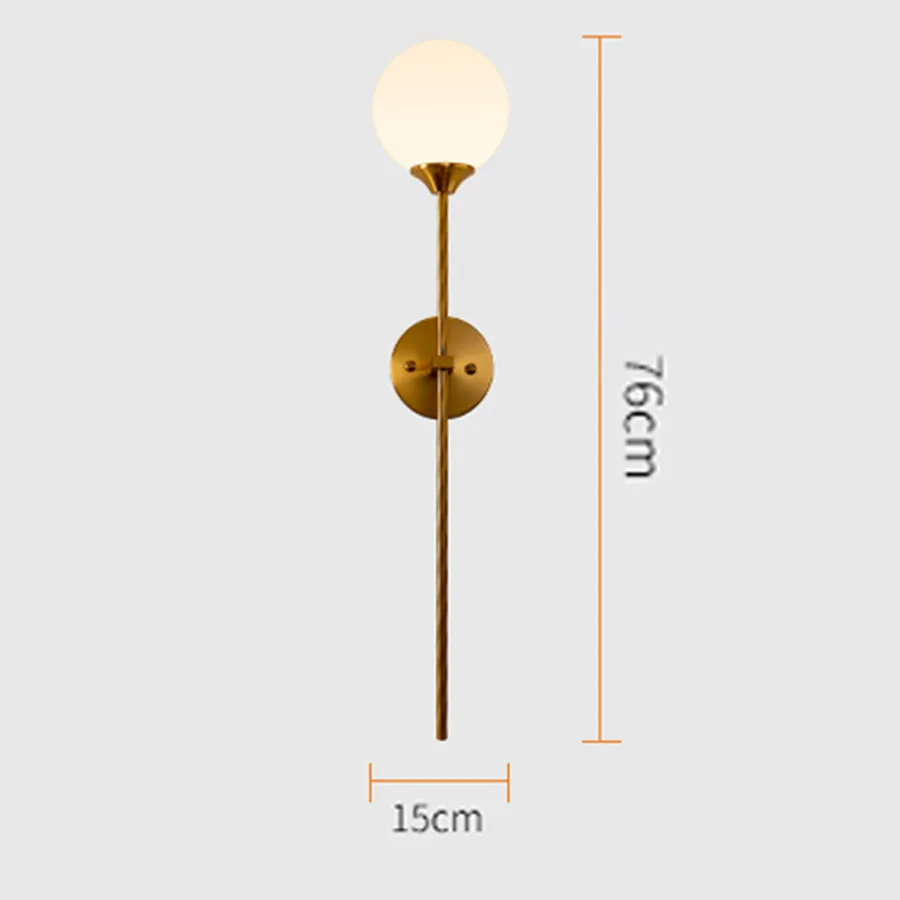 Thrisdar Nordic Long Arm LED Wall Lamp Modern Bedroom Bedside Glass Ball Wall Light Luxury Aisle Corridor Stair Glass Wall Lamps
Thrisdar Nordic Long Arm LED Wall Lamp Modern Bedroom Bedside Glass Ball Wall Light Luxury Aisle Corridor Stair Glass Wall Lamps