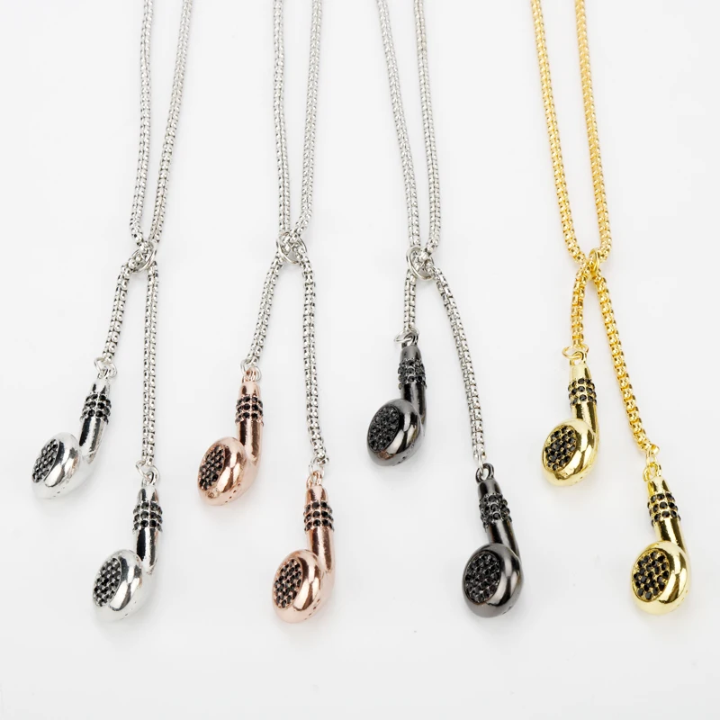 MQCHUN New Fashion Headset Headphone Necklace DJ Music Lover Gifts Alloy 4 Colors Earphone Electroplate Necklace Jewelry for Men
MQCHUN New Fashion Headset Headphone Necklace DJ Music Lover Gifts Alloy 4 Colors Earphone Electroplate Necklace Jewelry for Men
