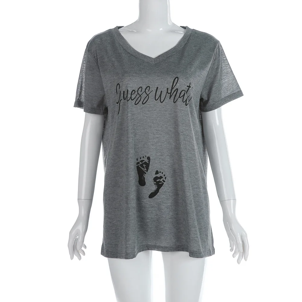 Summer Maternity Tees Women T-shirts Slim Cartoon Nursing Letter Tops V-Neck Funny Pregnancy T-shirts for Pregnant Women
Summer Maternity Tees Women T-shirts Slim Cartoon Nursing Letter Tops V-Neck Funny Pregnancy T-shirts for Pregnant Women