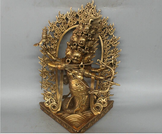 12'' China Tibet Rahula Lord of Hell Snake Body Buddha Arrow Bronze Statue decoration bronze factory outlets free shippin
12'' China Tibet Rahula Lord of Hell Snake Body Buddha Arrow Bronze Statue decoration bronze factory outlets free shippin