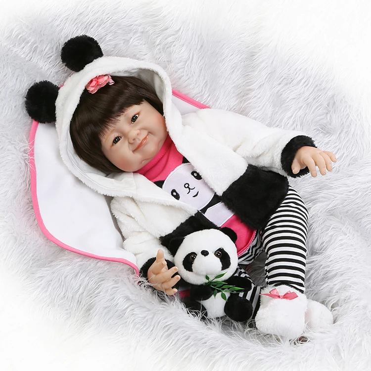 2018 NEW NPK reborn baby girl dolls 22" soft silicone reborn dolls panda clothing set real cute princess BJD Bebe dolls bonecas
2018 NEW NPK reborn baby girl dolls 22" soft silicone reborn dolls panda clothing set real cute princess BJD Bebe dolls bonecas