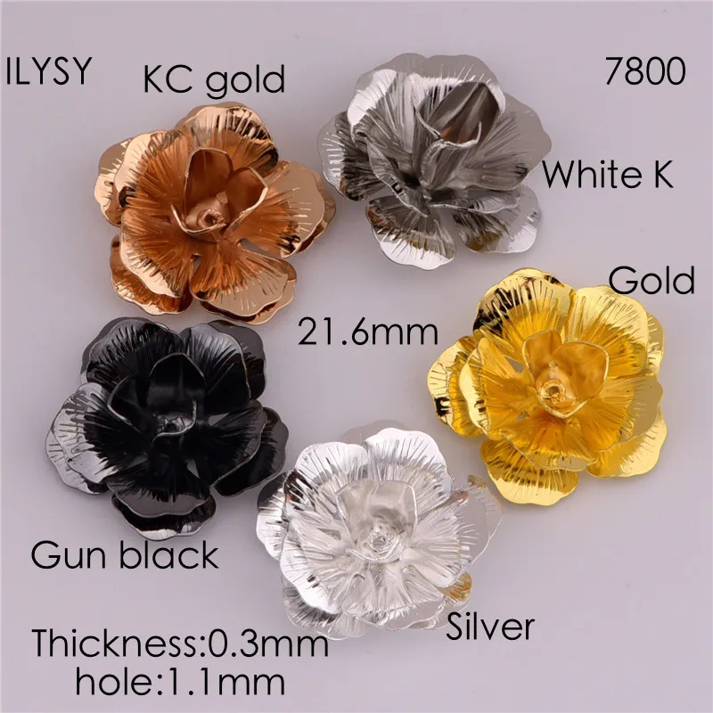 50pcs copper simple hollow Charm flower Pendants gold silver color Retro Woven Bracelet pendant jewelry accessories DIY material
50pcs copper simple hollow Charm flower Pendants gold silver color Retro Woven Bracelet pendant jewelry accessories DIY material