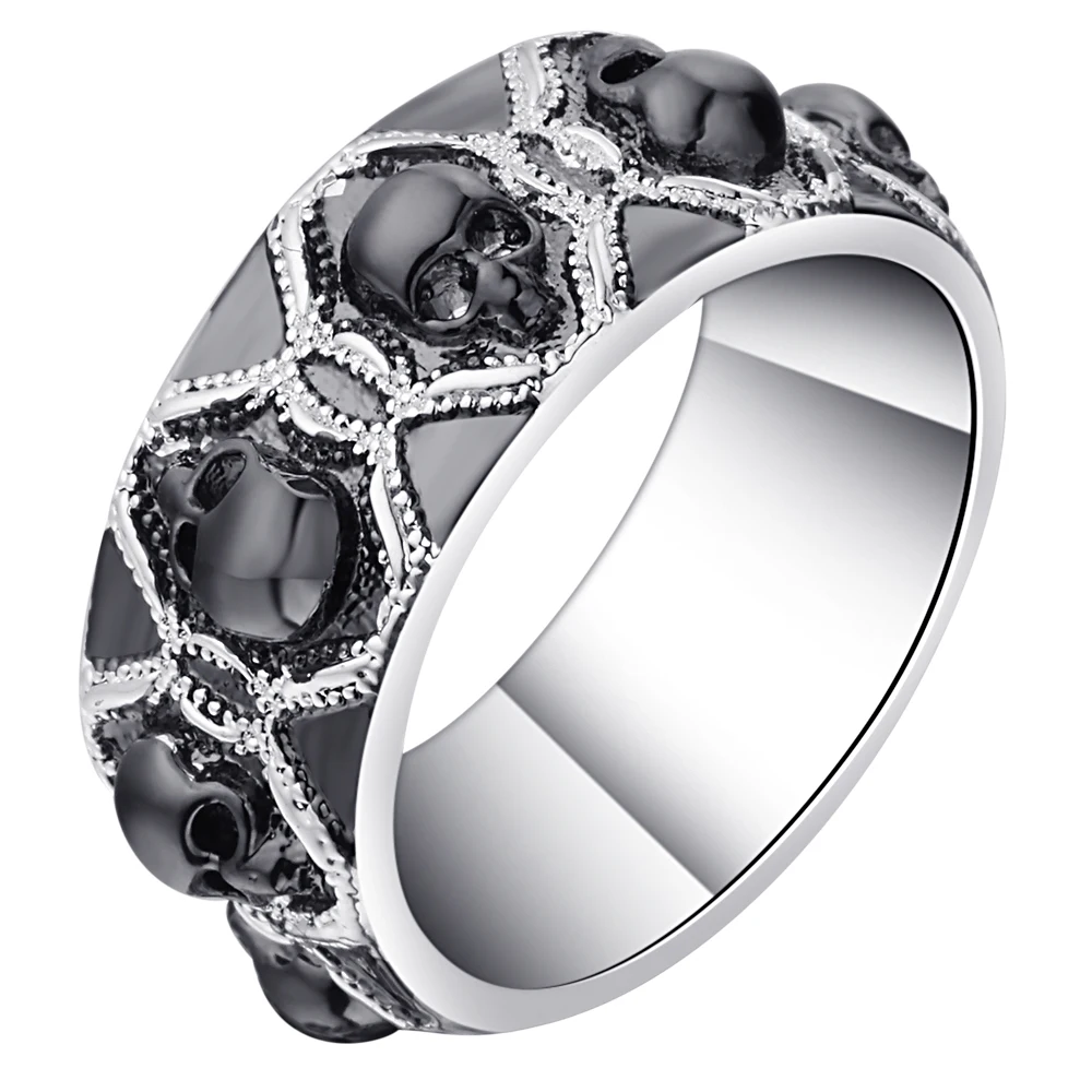 Vnfuru Black Skull Rings For Men Large Small Women Vintage Gift Gothic Skeleton Punk Wedding Bands 2 Color Skull Ring Jewelry
Vnfuru Black Skull Rings For Men Large Small Women Vintage Gift Gothic Skeleton Punk Wedding Bands 2 Color Skull Ring Jewelry