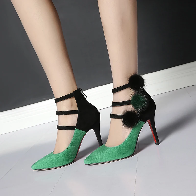 WETKISS High Heels Women Pumps Pointed Toe Fur Shallow Footwear Ankle Strap Party Ladies Shoes Kid Suede Shoes Woman 2019 Spring
WETKISS High Heels Women Pumps Pointed Toe Fur Shallow Footwear Ankle Strap Party Ladies Shoes Kid Suede Shoes Woman 2019 Spring