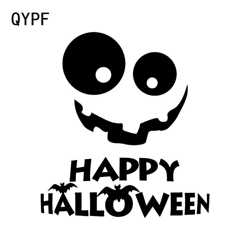 Фото QYPF 11 7*12 9 самый крутой Хэллоуин счастливый ужас призрак лицо Декор Автомобильная