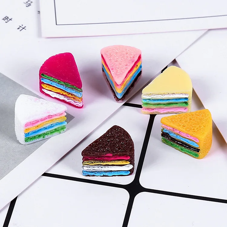 100pcs/lot Kawaii Rainbow Color Resin Cake Flatback Cabochon For Food Art Supply Headwear DIY Decoration Craft Accessary
100pcs/lot Kawaii Rainbow Color Resin Cake Flatback Cabochon For Food Art Supply Headwear DIY Decoration Craft Accessary