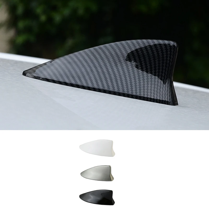 

QHCP Car-styling Shark Fin Antenna Decoration ABS Baking Finish Radio Signal Aerial Roof Decorative For Lexus UX200 260H 2019