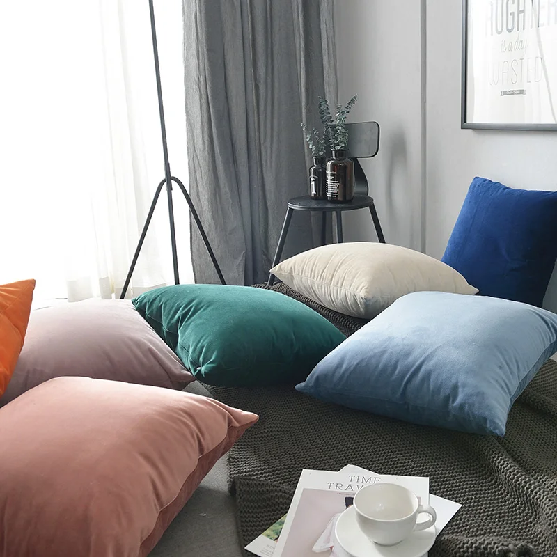 Декоративный Бархатный Чехол для подушек супермягкий чехол дивана