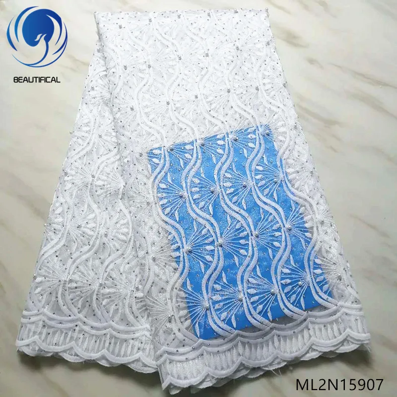 BEAUTIFICAL african tulle lace 2019 white lace fabric embroidery lace fabric with beads rhinestones cheap online ML2N159
BEAUTIFICAL african tulle lace 2019 white lace fabric embroidery lace fabric with beads rhinestones cheap online ML2N159