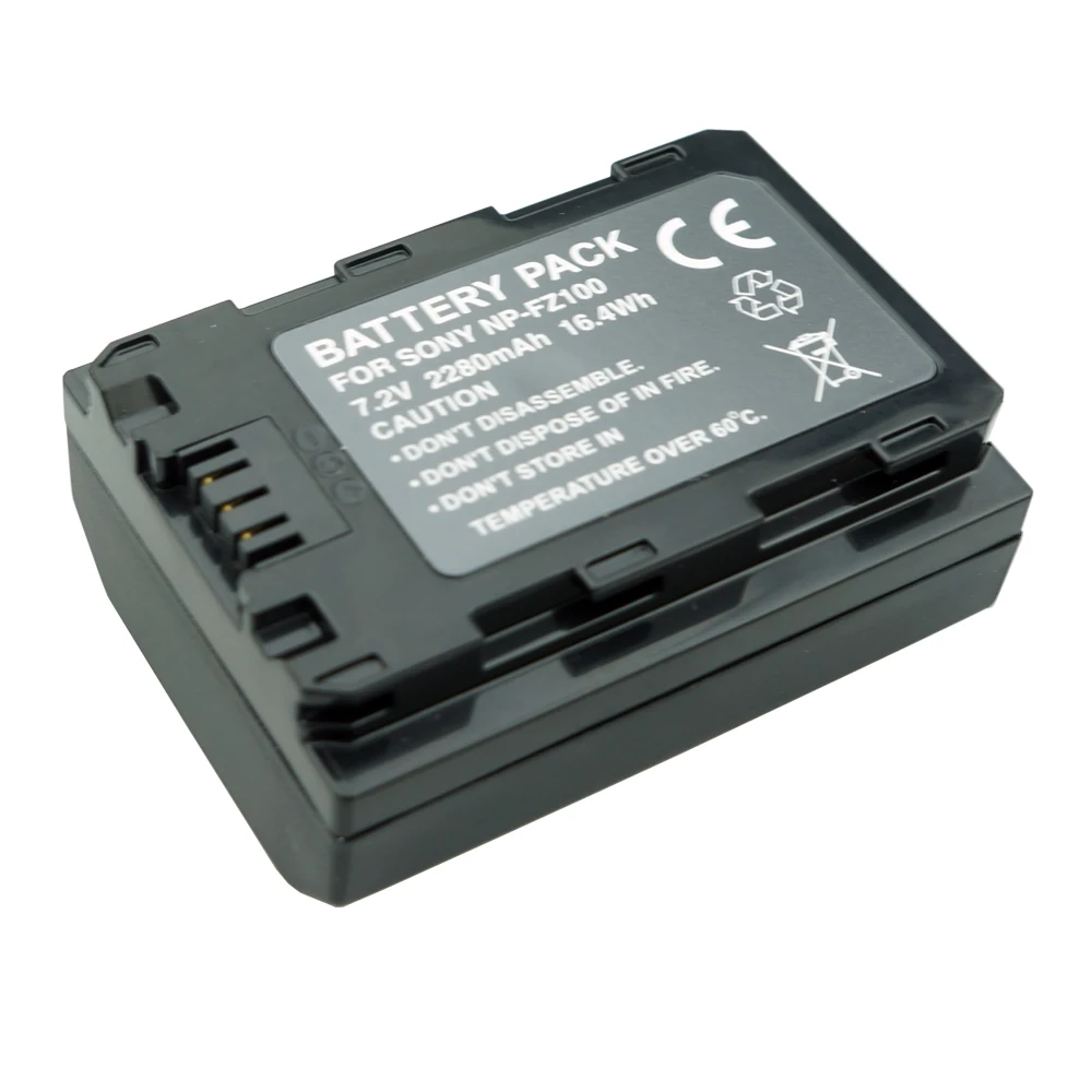 NP-FZ100 Battery NP FZ100 2280mAh Bateria For Sony NP-FZ100 BC-QZ1 Alpha 9, A7RIII, ILCE-7RM3, A9, Sony A9R Sony Alpha 9S Camera
NP-FZ100 Battery NP FZ100 2280mAh Bateria For Sony NP-FZ100 BC-QZ1 Alpha 9, A7RIII, ILCE-7RM3, A9, Sony A9R Sony Alpha 9S Camera