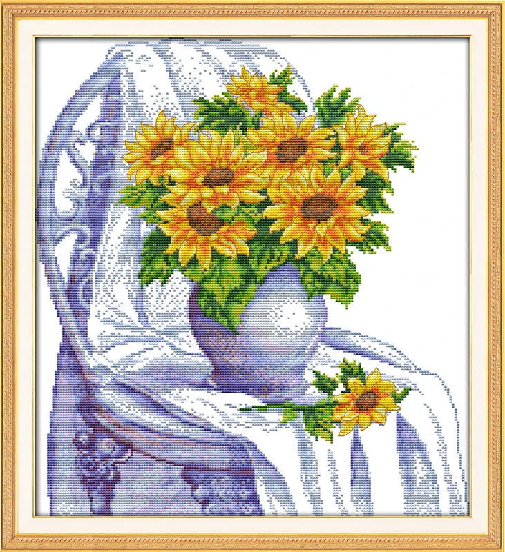 Chair with sunflowers cross stitch kit flower 18ct 14ct 11ct count printed canvas stitching embroidery DIY handmade needlework
Chair with sunflowers cross stitch kit flower 18ct 14ct 11ct count printed canvas stitching embroidery DIY handmade needlework