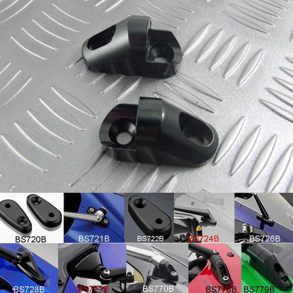 Motorcycle rearview mirror fairing adapter Conversion Code For Triumph Daytona 675 675R 2009 2010 2011 2012
Motorcycle rearview mirror fairing adapter Conversion Code For Triumph Daytona 675 675R 2009 2010 2011 2012