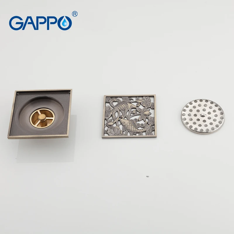 GAPPO Drains bathroom drainers stopper brass shower drain cover floor drain water drains bath waste stpooers
GAPPO Drains bathroom drainers stopper brass shower drain cover floor drain water drains bath waste stpooers