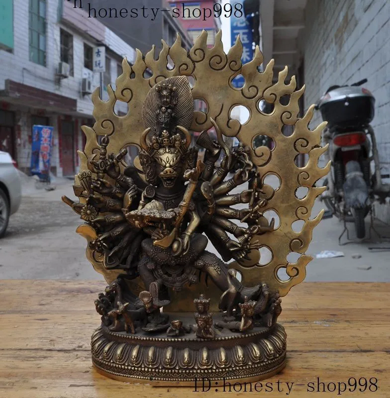 Christmas 12"Tibet Buddhism Joss Brass 1000 Arms Yamantaka Hayagriva Hevajra Buddha Statue Halloween
Christmas 12"Tibet Buddhism Joss Brass 1000 Arms Yamantaka Hayagriva Hevajra Buddha Statue Halloween