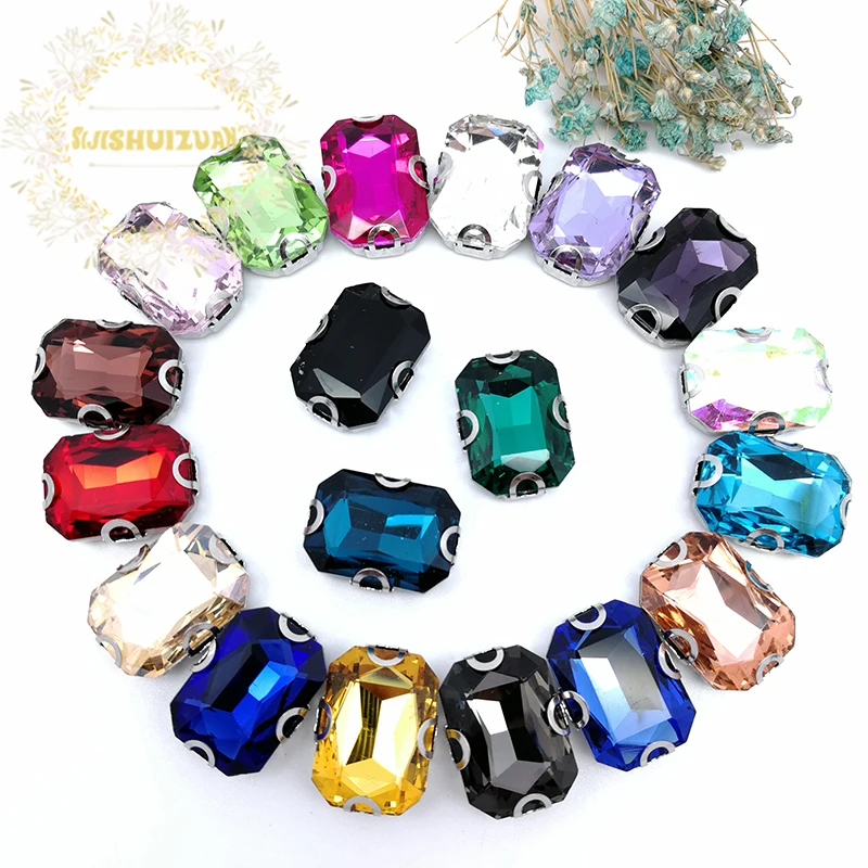 Rectangle Mix Color Glass Sew On Rhinestones Silver D Claw Handcrafts Strass Sew On Stone Clothing Accessories Shoe Bag Diy
Rectangle Mix Color Glass Sew On Rhinestones Silver D Claw Handcrafts Strass Sew On Stone Clothing Accessories Shoe Bag Diy