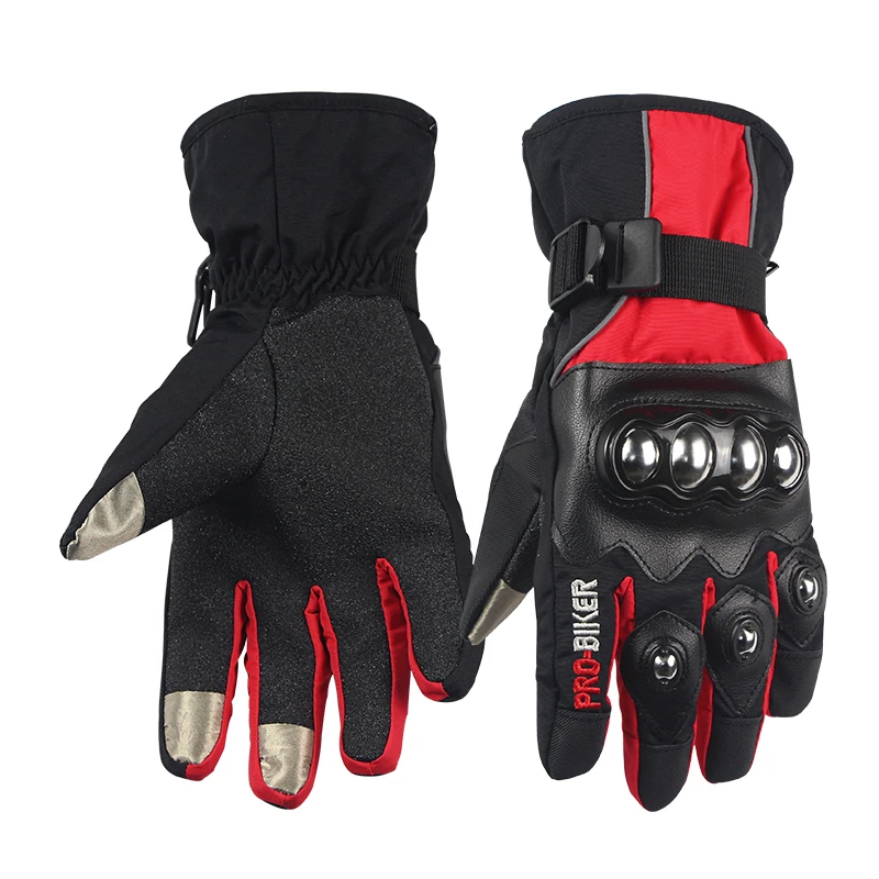 PRO BIKER ПЕРЧАТКИ Зима Мотоцикл Перчатки Сенсорный Экран Спортивные Motocicleta Guantes Мото