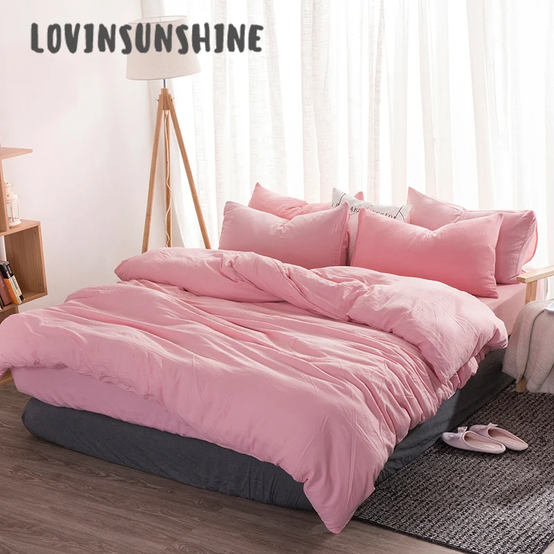 LOVINSUNSHINE Queen Bed Sheet Set Bed Duvet Cover Pink Simple Design For Girl Bedding King Size AB#111
LOVINSUNSHINE Queen Bed Sheet Set Bed Duvet Cover Pink Simple Design For Girl Bedding King Size AB#111