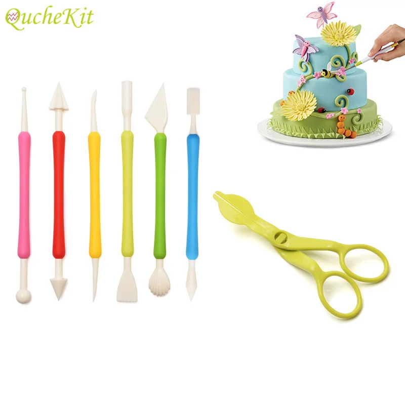 7PCS/SET Fondant Cake Carving Cutter Plastic Scissors Decorating Tools Sugar craft Fondant Cutter Baking Set Cake Carved Group
7PCS/SET Fondant Cake Carving Cutter Plastic Scissors Decorating Tools Sugar craft Fondant Cutter Baking Set Cake Carved Group