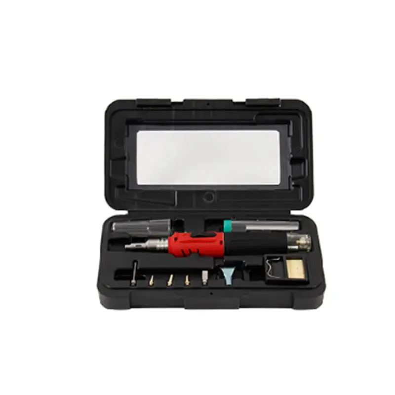 10-In-1 Gas Soldering Iron Case Set Multifunction HS-1115K Butane Lighter Spray Gun Set Welding Equipment
10-In-1 Gas Soldering Iron Case Set Multifunction HS-1115K Butane Lighter Spray Gun Set Welding Equipment