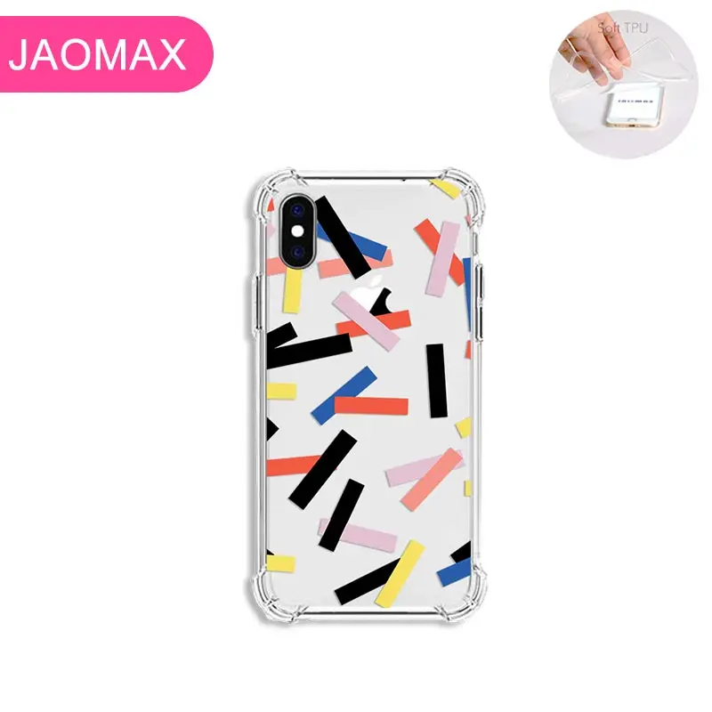 Мягкий Роскошный противоударный прозрачный чехол Jaomax с конфетти для телефона