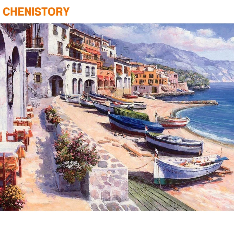 CHENISTORY Boat Seascape DIY Painting By Numbers Modern Wall Art Home Decor Canvas Painting For Living Room Decoration 40x50cm
CHENISTORY Boat Seascape DIY Painting By Numbers Modern Wall Art Home Decor Canvas Painting For Living Room Decoration 40x50cm