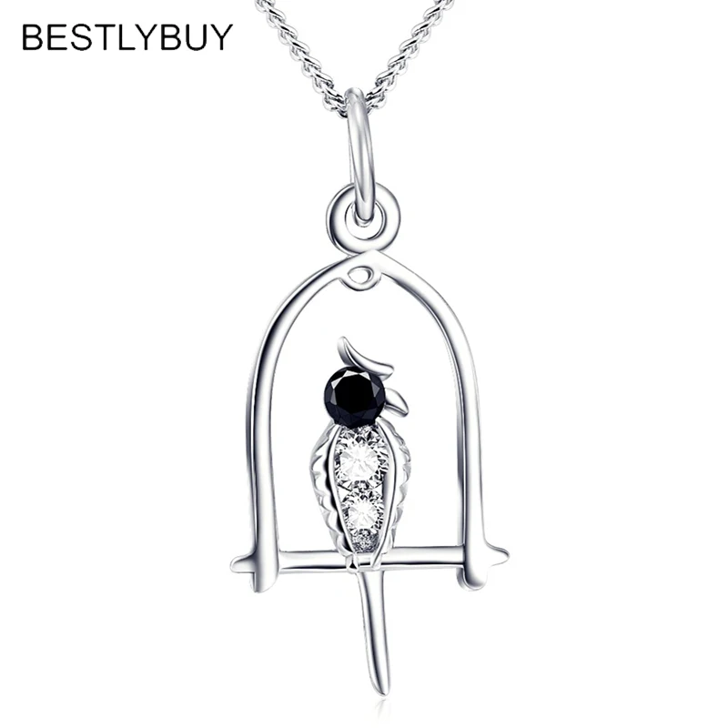 BESTLYBUY Новое поступление 100% Стерлинговое Серебро 925 пробы Весенняя клетка для птиц