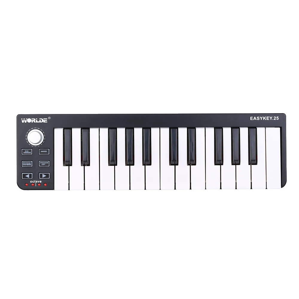 Worlde Easykey.25 Portable Keyboard Mini 25-Key USB MIDI Controller Drive free and Hot-Plug Supported
Worlde Easykey.25 Portable Keyboard Mini 25-Key USB MIDI Controller Drive free and Hot-Plug Supported
