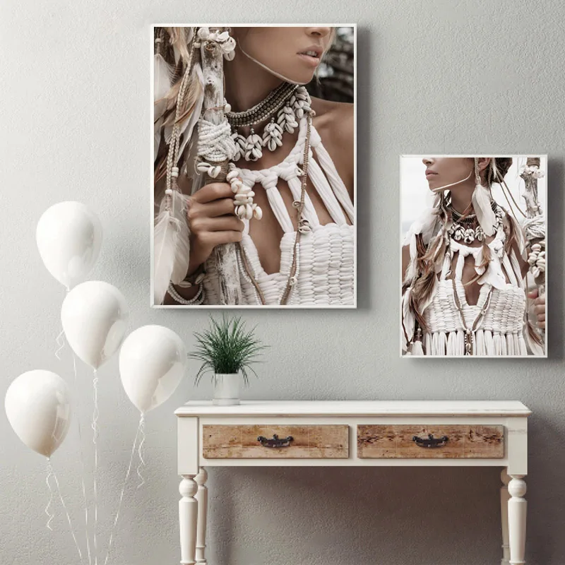 Indian Woman Nordic Poster Girl Wall Art Canvas Painting Wall Pictures For Living Room Modern Print Home Decor Unframed
Indian Woman Nordic Poster Girl Wall Art Canvas Painting Wall Pictures For Living Room Modern Print Home Decor Unframed