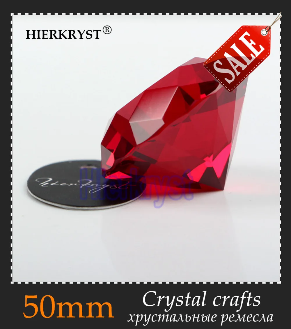 HIERKYST 1pc Red Glass Crystal Diamond Paperweight Rainbows Cut Crafts Wedding Decoration Europe Style Ornaments 50mm #3913-3
HIERKYST 1pc Red Glass Crystal Diamond Paperweight Rainbows Cut Crafts Wedding Decoration Europe Style Ornaments 50mm #3913-3