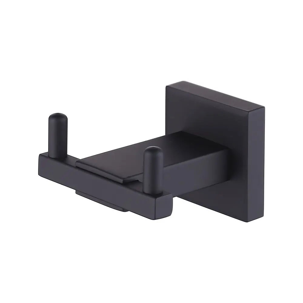 Wall Mount Matt Black SUS 304 Stainless Steel Double Towel Hook for Bathroom Robe Hook in Shower Hook
Wall Mount Matt Black SUS 304 Stainless Steel Double Towel Hook for Bathroom Robe Hook in Shower Hook