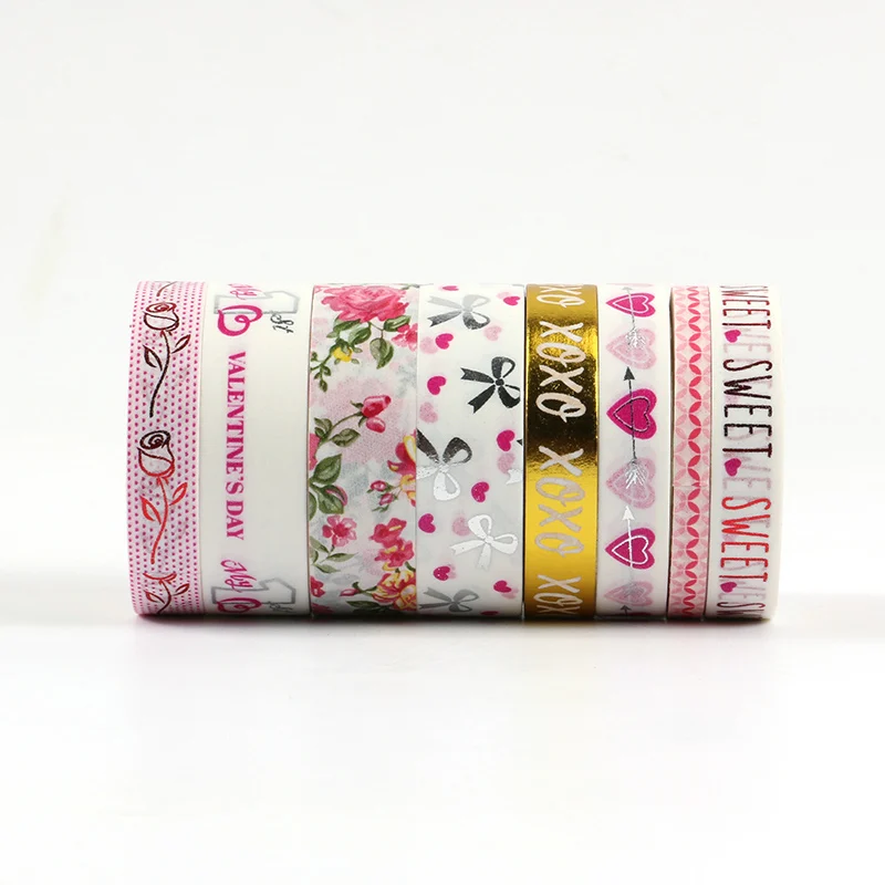 New Pink Valentine washi tape set foil Adhesive Tape DIY decorative Tape valentine gift for sweet girls
New Pink Valentine washi tape set foil Adhesive Tape DIY decorative Tape valentine gift for sweet girls