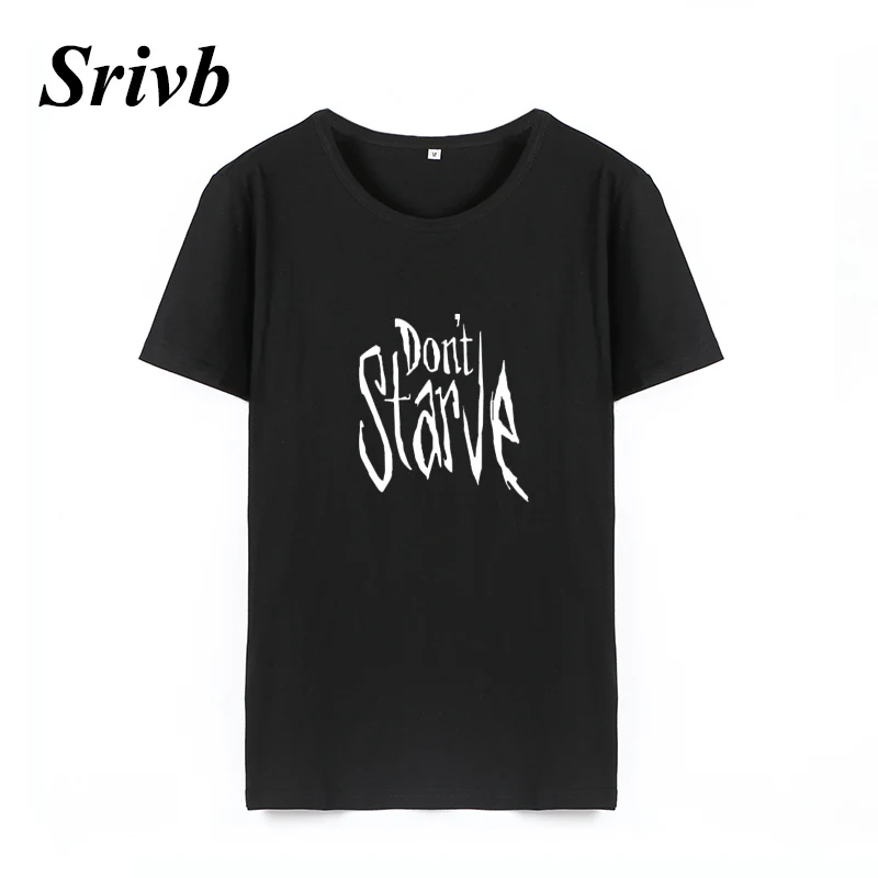 Женская футболка в стиле Харадзюку Srivb Don't Starve хип хоп с буквенным принтом