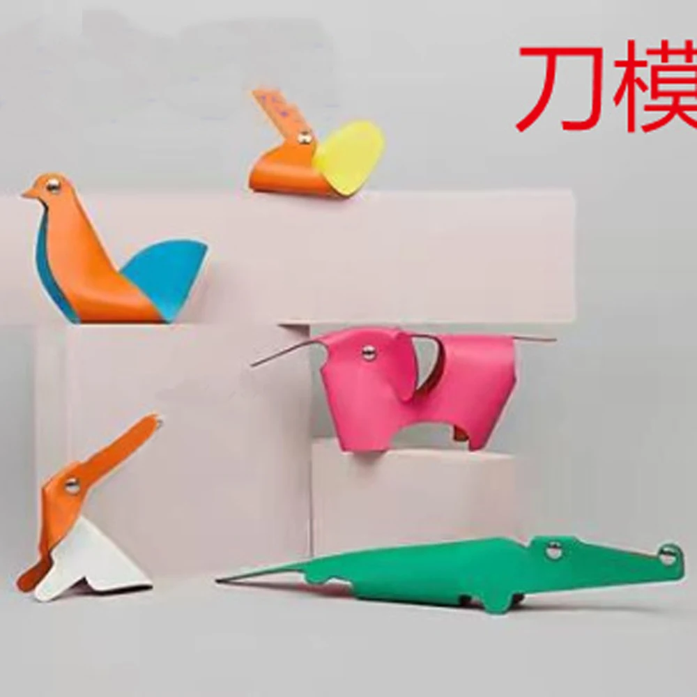 

Leather craft DIY home decoration birds crocodile elephant duck rabbit design die cutting knife mould hand punch tool template