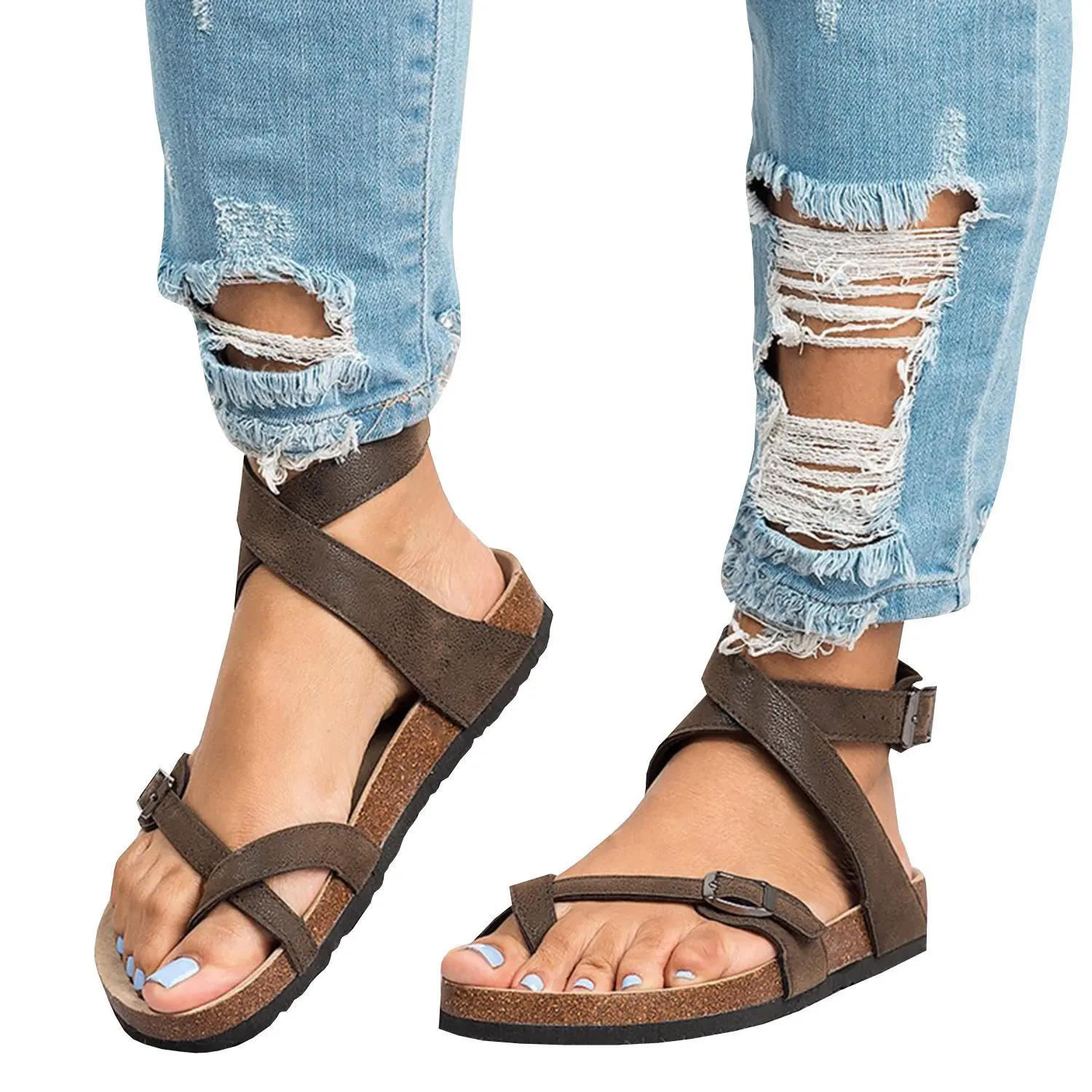 Dropshipping 2019 Summer Women's Flat-bottomed Pedal Sandals Feminina Belt Buckle Shoes Female Comfort Roman Sandals Plus Size
Dropshipping 2019 Summer Women's Flat-bottomed Pedal Sandals Feminina Belt Buckle Shoes Female Comfort Roman Sandals Plus Size