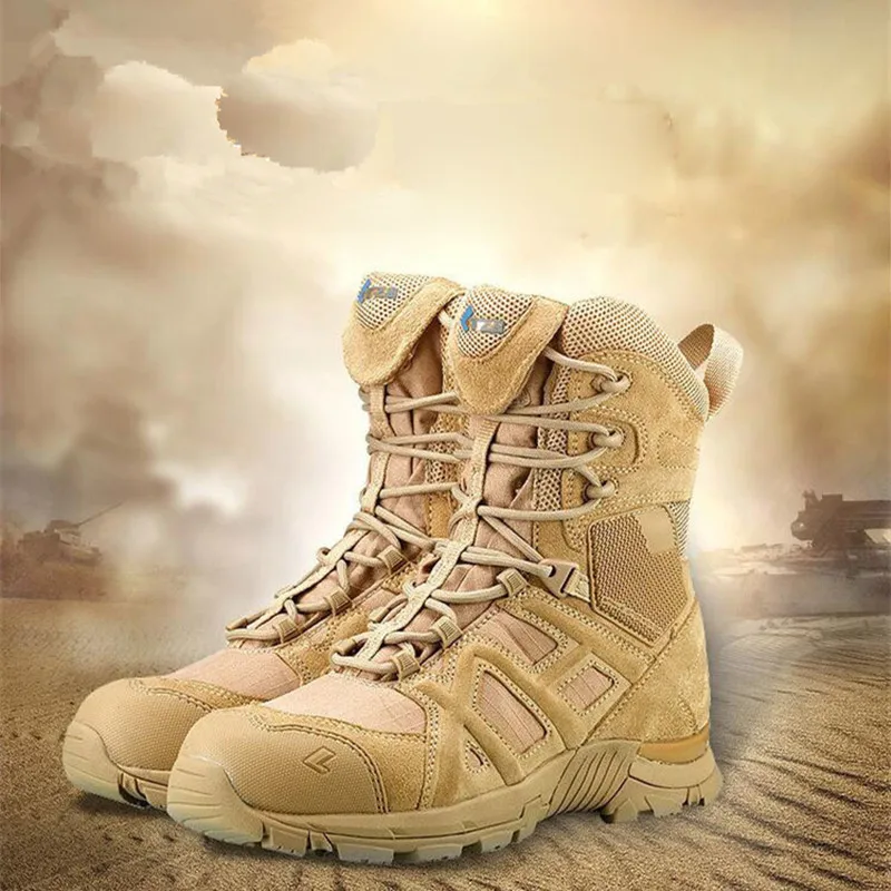 Tactical Military Men Desert Leather Shoes Outdoor Hiking Hunting Training Camping Climbing Non-slip Male Sports Trekking Boots
Tactical Military Men Desert Leather Shoes Outdoor Hiking Hunting Training Camping Climbing Non-slip Male Sports Trekking Boots
