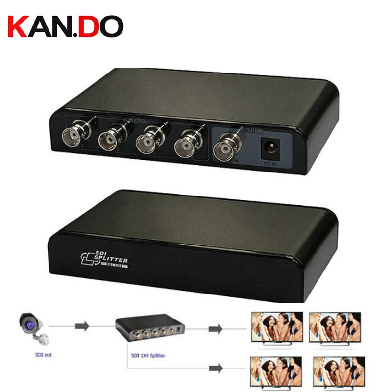 614 SDI Splitter Distributor Power Adapter 1 Input To 4 Outputs SD-SDI HD-SDI 3G-SDI 1X4 Adapter
614 SDI Splitter Distributor Power Adapter 1 Input To 4 Outputs SD-SDI HD-SDI 3G-SDI 1X4 Adapter