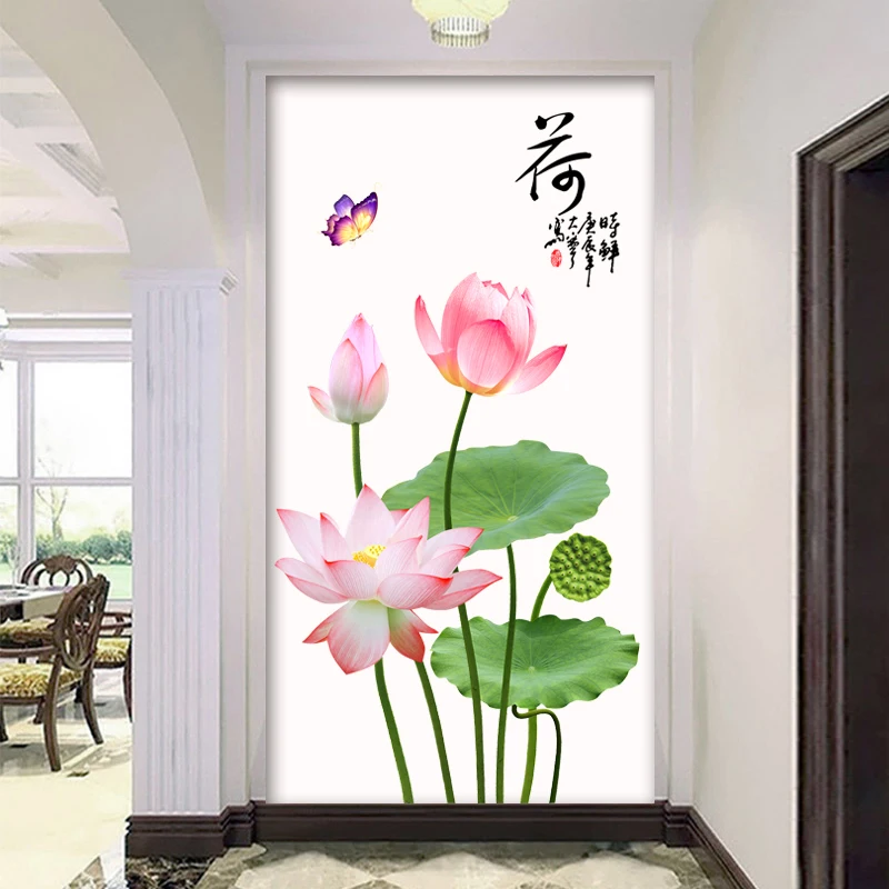 New 5D Small fresh lotus sticker PVC removable waterproof DIY sticker TV backdrop decorative painting creative wallpaper
New 5D Small fresh lotus sticker PVC removable waterproof DIY sticker TV backdrop decorative painting creative wallpaper