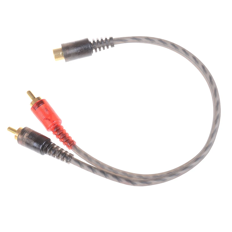 Car Audio 1RCA Female To 2RCA Male Y Splitter Cable Converter Cord Adapter Cable For Car Audio System For MP3/Phone 27cm
Car Audio 1RCA Female To 2RCA Male Y Splitter Cable Converter Cord Adapter Cable For Car Audio System For MP3/Phone 27cm