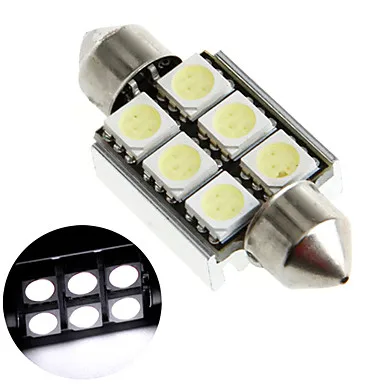 1 шт. 36 мм 5050 6SMD светодиодная Canbus белая купольная лампа для салона автомобиля
1 шт. 36 мм 5050 6SMD светодиодная Canbus белая купольная лампа для салона автомобиля