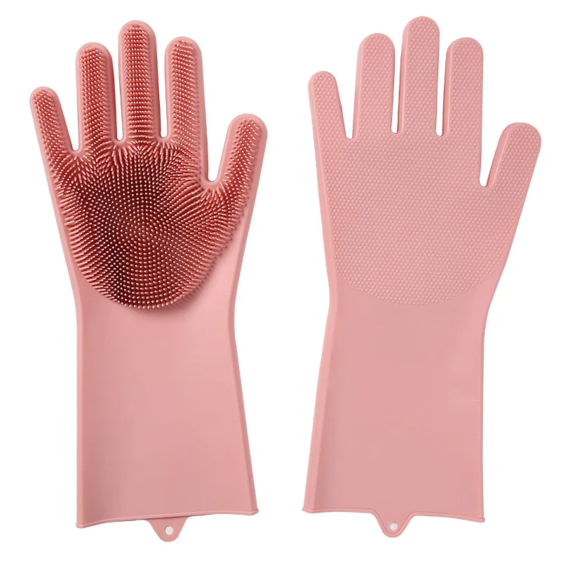 Silicone Dishwashing Gloves Kitchen Multi-purpose Gloves Thick Waterproof Household Gloves Insulated Heat-resistant Gloves 
Silicone Dishwashing Gloves Kitchen Multi-purpose Gloves Thick Waterproof Household Gloves Insulated Heat-resistant Gloves