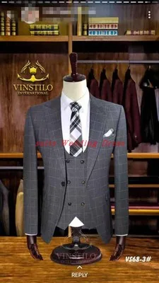 2018 New Formal Men Suit costume homme mariage Groom Blazer Prom Tuxedo Double-breasted Vest Jacket+Pant
2018 New Formal Men Suit costume homme mariage Groom Blazer Prom Tuxedo Double-breasted Vest Jacket+Pant