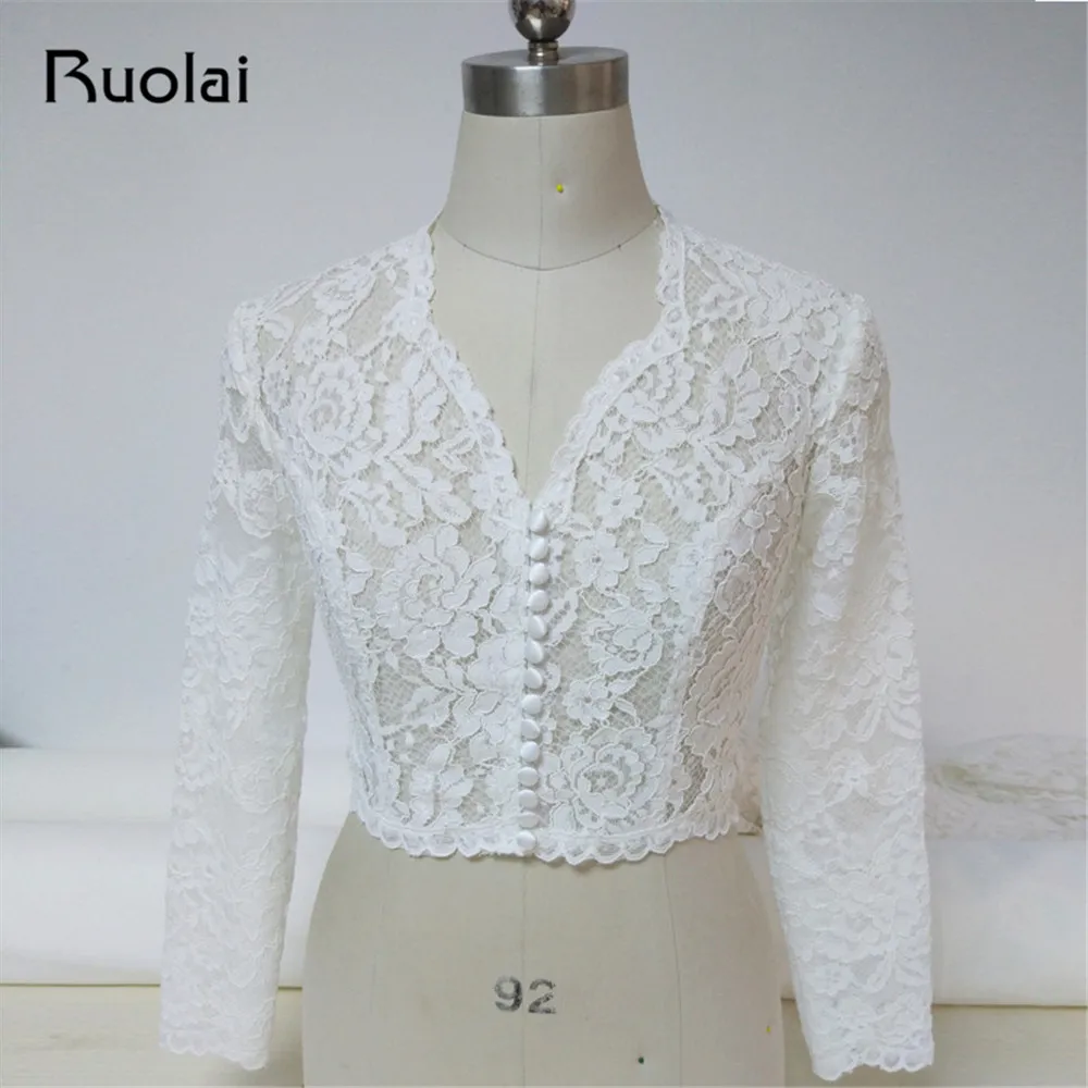 Free Shipping Lace Bolero Jacket 2019 Long Sleeves Romantic Button Bridal Coat Wedding Jackets Women Wedding Cape FJ26
Free Shipping Lace Bolero Jacket 2019 Long Sleeves Romantic Button Bridal Coat Wedding Jackets Women Wedding Cape FJ26