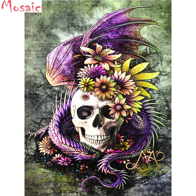 DIY Diamond Paintings Cartoon Diamond Embroidery Skull flower 5d Diamond Mosaic Picture Of Rhinestones Decoration Home
DIY Diamond Paintings Cartoon Diamond Embroidery Skull flower 5d Diamond Mosaic Picture Of Rhinestones Decoration Home