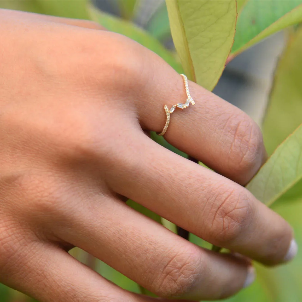 LASAMERO Baguette & Round Cut 0.24CTW Natural Diamond 3 Rectangle Shapes 14k Gold Half Eternity Criss Stack Ring Matching Ring
LASAMERO Baguette & Round Cut 0.24CTW Natural Diamond 3 Rectangle Shapes 14k Gold Half Eternity Criss Stack Ring Matching Ring