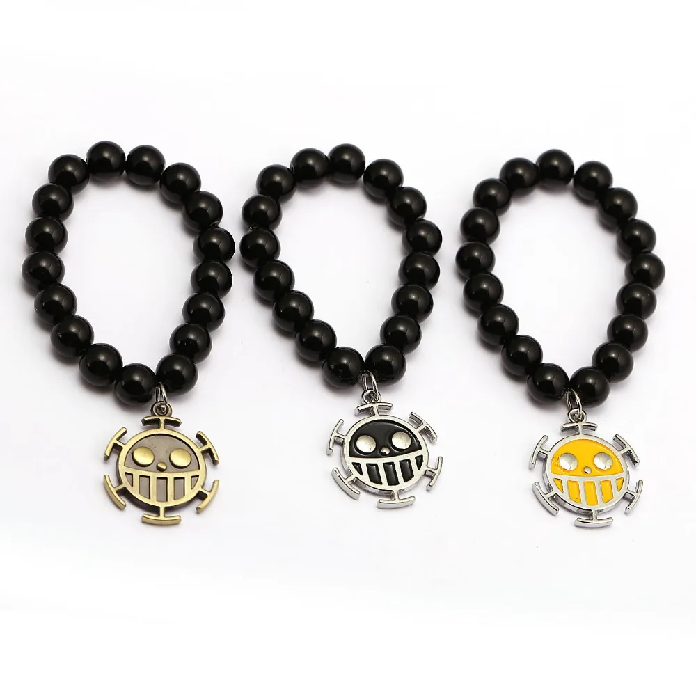 Anime Trafalgar Law Logo Bracelets Natural Black Onyx Beads Bracelet Men Women Bangle Jewelry
Anime Trafalgar Law Logo Bracelets Natural Black Onyx Beads Bracelet Men Women Bangle Jewelry