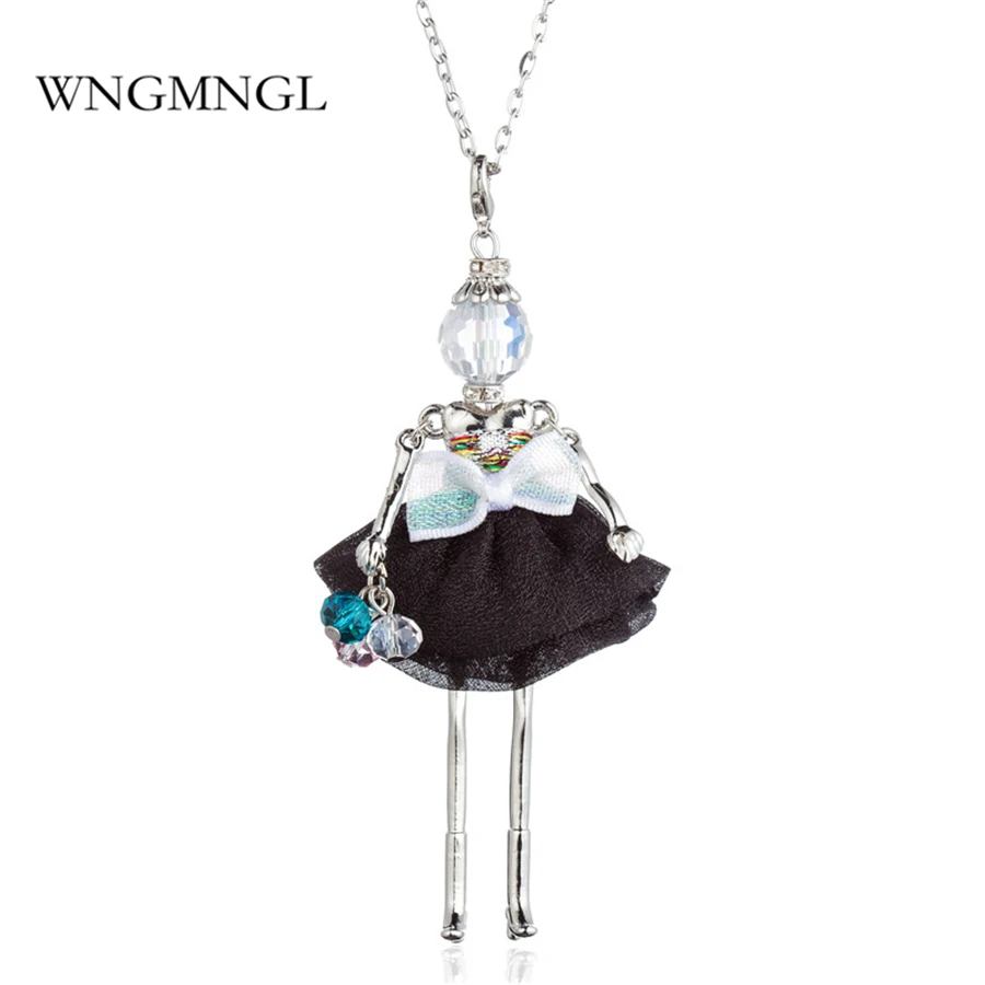 WNGMNGL Women Pendant Necklace Charm Bow Dress Crystal Long Doll Necklace For Women 2018 New Arrival Statement Fashion Jewelry
WNGMNGL Women Pendant Necklace Charm Bow Dress Crystal Long Doll Necklace For Women 2018 New Arrival Statement Fashion Jewelry