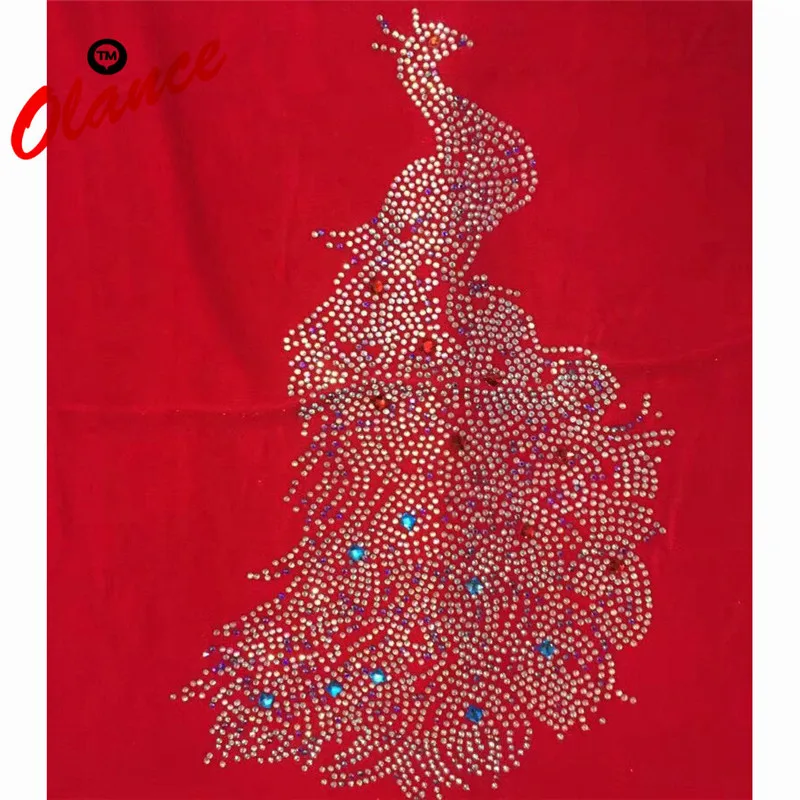 Hot Sale Wonderful Phoenix Pattern with Colorful Rhinestones Velvet Lace For Dress B8V12,Free Shipping Great Quality Lace Fabric
Hot Sale Wonderful Phoenix Pattern with Colorful Rhinestones Velvet Lace For Dress B8V12,Free Shipping Great Quality Lace Fabric