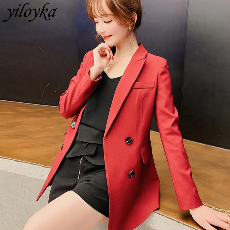 2019 fashion blazer women long sleeve notched outerwear blazer feminino slim jacket office casual coat chaqueta mujer 5 colors
2019 fashion blazer women long sleeve notched outerwear blazer feminino slim jacket office casual coat chaqueta mujer 5 colors