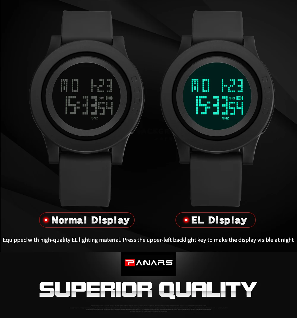 Fashion Men Led Digital Watch PANARS Waterproof Date Military Sport Rubber Watch Alarm Black Sport Digital Watches Erkek Saat
Fashion Men Led Digital Watch PANARS Waterproof Date Military Sport Rubber Watch Alarm Black Sport Digital Watches Erkek Saat